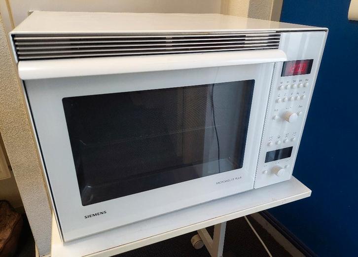 Siemens combimagnetron HF87020NL type HFT870 wit, Witgoed en Apparatuur, Ovens, Gebruikt, Vrijstaand, Oven met grill, Minder dan 45 cm