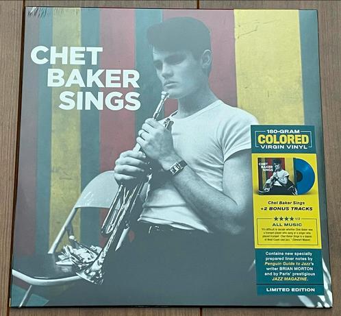 Chet Baker - Chet Baker Sings lp / Ltd blue vinyl, NEW!, Cd's en Dvd's, Vinyl | Jazz en Blues, Nieuw in verpakking, Jazz, 1940 tot 1960