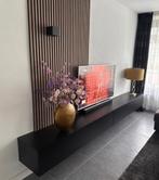 Hangende lange zwarte tv kast, Huis en Inrichting, Ophalen, Gebruikt, 200 cm of meer, 50 tot 100 cm