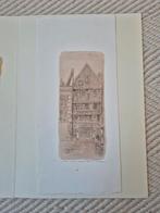 Schets / ets "Huis met de kogel" Willem Hopman Alkmaar, Antiek en Kunst, Ophalen of Verzenden