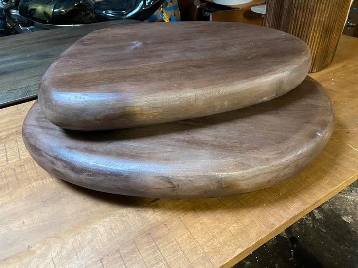 Donkerbruine Draaibare Salontafel Japandi Stijl, Huis en Inrichting, Tafels | Salontafels, Nieuw, Minder dan 50 cm, 50 tot 100 cm