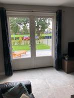 Zware zwarte gordijnen, incl. roedes!, Huis en Inrichting, Ophalen, Gebruikt, 200 cm of meer, Zwart