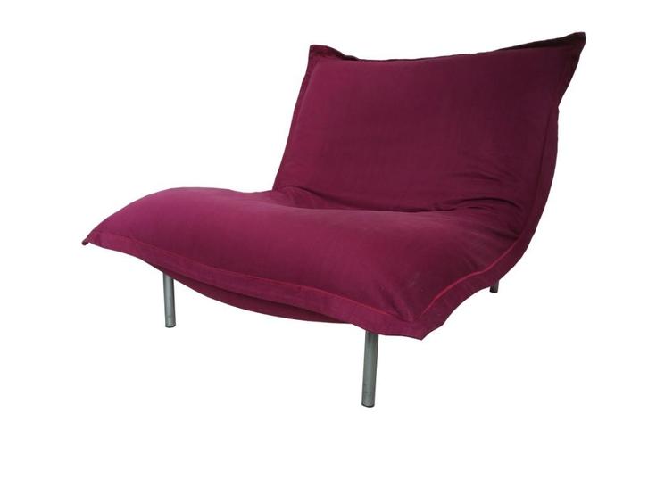 Schitterende Cinna Calin fauteuil design Pascal Mourgue, Huis en Inrichting, Fauteuils, Gebruikt, Metaal, Stof, 75 tot 100 cm