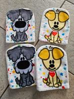 4 Woezel en Pip washandjes, Huis en Inrichting, Badkamer | Badtextiel en Accessoires, Ophalen of Verzenden, Zo goed als nieuw