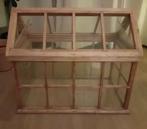 Houten kas (53cm hoog) met echt glas, Tuin en Terras, Kassen, Ophalen, Overige materialen, Kweekkas, Zo goed als nieuw