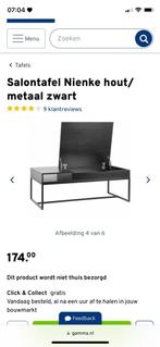 Salontafel, Ophalen, 100 tot 150 cm, Zo goed als nieuw, Minder dan 50 cm