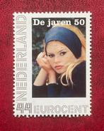 Gelopen Persoonlijke postzegel Brigitte Bardot PostNl uitg., Ophalen of Verzenden, Na 1940, Gestempeld