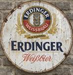 Vintage Erdinger bier bord (20x20), Ophalen of Verzenden, Nieuw, Reclamebord, Plaat of Schild, Overige merken