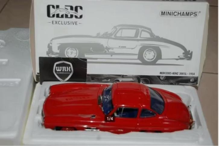 SALE !! MERCEDES 300 SL GULLWING red Minichamps CLDC WRH, Hobby en Vrije tijd, Modelauto's | 1:18, Zo goed als nieuw, Auto, MiniChamps
