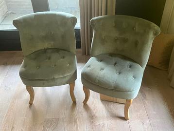 Fauteuil Set - Lichtgroen, Knoopdetails beschikbaar voor biedingen
