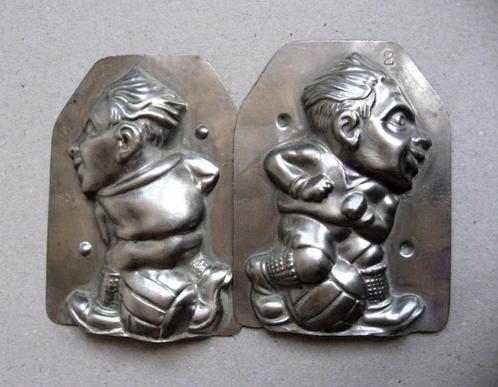 Oude chocoladevorm, voetballer Abe Lenstra jaren 50, Antiek en Kunst, Curiosa en Brocante, Ophalen of Verzenden