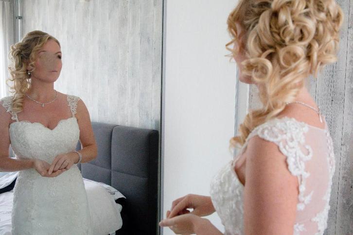 Trouwjurk, Kleding | Dames, Trouwkleding en Trouwaccessoires, Zo goed als nieuw, Trouwjurk, Wit, Ophalen