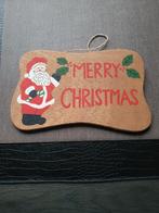 Kerst bordje hout met tekst 26X15, Diversen, Kerst, Ophalen of Verzenden, Zo goed als nieuw