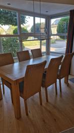 6 eetkamerstoelen, Huis en Inrichting, Stoelen, Ophalen, Gebruikt, Bruin, Classic