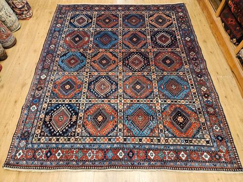 Vintage handgeknoopt perzisch tapijt yalameh 253x210, Huis en Inrichting, Stoffering | Tapijten en Kleden, Gebruikt, 200 cm of meer
