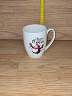 Kerst mok met pinguïn, Keramiek, Ophalen of Verzenden, Zo goed als nieuw, Overige stijlen