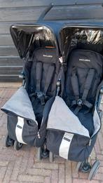 Maclaren techno xt duo buggy tweeling buggy zwart zgan, Ophalen, Zo goed als nieuw, Maclaren