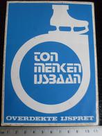 sticker Ton Menken ijsbaan logo overdekte ijspret, Verzenden, Zo goed als nieuw, Bedrijf of Vereniging