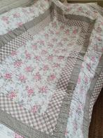 Plaid en Kussenset met Bloemenmotief Green Gate, Eenpersoons, Beige, Overige typen, Ophalen of Verzenden