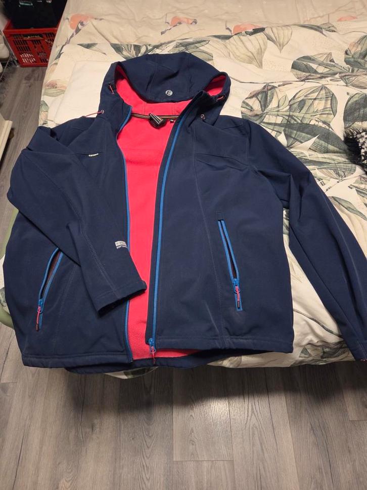 Ice Tech Softshell Jas, Kleding | Dames, Jassen | Zomer, Zo goed als nieuw, Maat 46/48 (XL) of groter, Blauw, Ophalen of Verzenden