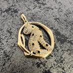 Gouden hanger panter kettinghanger 14 karaat, Sieraden, Tassen en Uiterlijk, Kettinghangers, Ophalen of Verzenden, Zo goed als nieuw