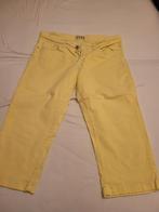 Shoeby Gele Capri Broek - Maat W33, Maat 38/40 (M), Geel, Ophalen of Verzenden, Driekwart