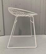 Pastoe KM05 draadkruk stoel - vintage retro kruk metaal wit, Overige materialen, Gebruikt, Ophalen