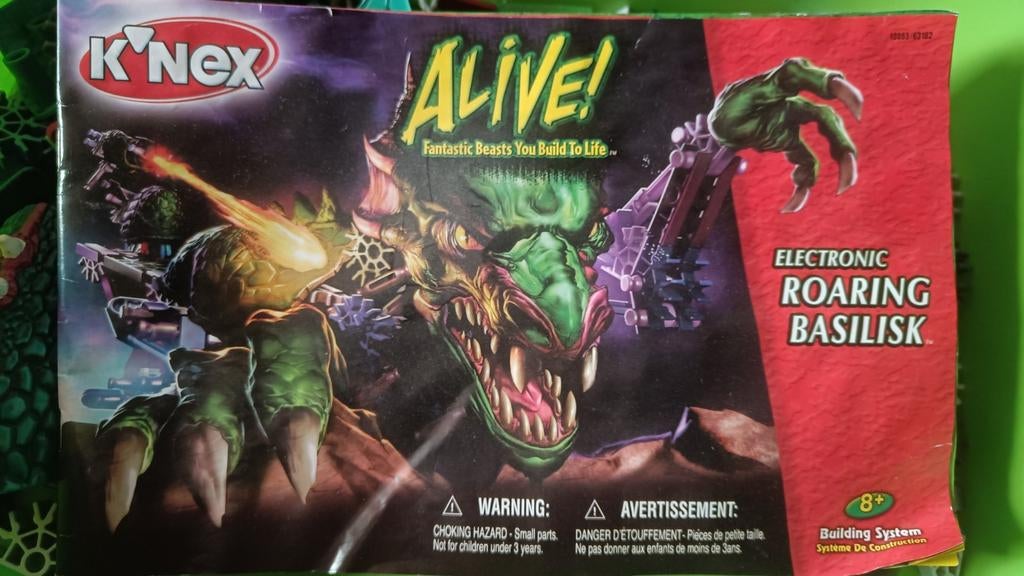 Knex Alive! Roaring Basilisk Draak Bouwset, Ophalen, Gebruikt, Complete set, Lego