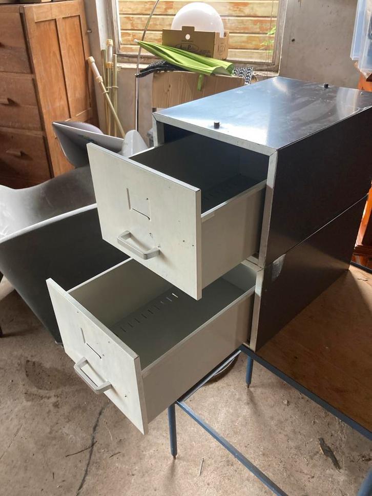 Stalen Ladeblokjes - Archiefkasten, Huis en Inrichting, Kasten | Roldeurkasten en Archiefkasten, Gebruikt, Minder dan 100 cm, Minder dan 50 cm