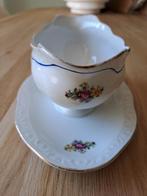 Antieke sauskom Schaller porselein 1930/1940, Ophalen of Verzenden