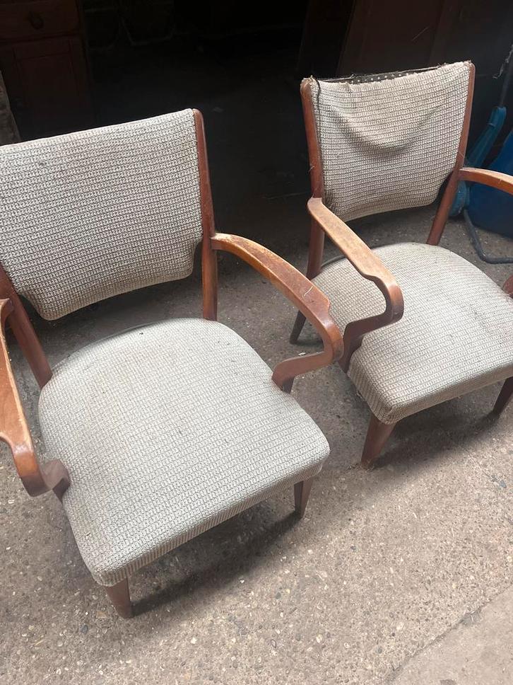 Vintage fauteuils (set van 2), Antiek en Kunst, Antiek | Meubels | Stoelen en Banken, Ophalen