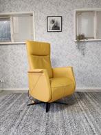 Velderhof leren design relax fauteuil handmatig, Huis en Inrichting, Gebruikt, Minder dan 75 cm, Ophalen of Verzenden, Metaal