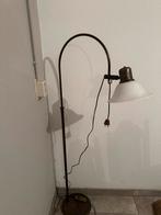 Vintage Booglamp met Glazen Kap, Huis en Inrichting, Lampen | Vloerlampen, Ophalen, Gebruikt, Glas, 100 tot 150 cm