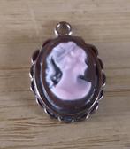 vtg camee portret bedel hanger, rechts facing lady, vlgnr 29, Overige merken, Overige materialen, Gebruikt, Ophalen of Verzenden