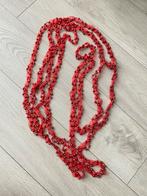 Kraaltjes ketting slinger versiering rood kerst 5 meter, Ophalen of Verzenden, Nieuw, Kraal