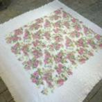 GFL122 grand foulard kleed zijdeachtig met bloemen 190/190, Huis en Inrichting, Ophalen of Verzenden, Zo goed als nieuw