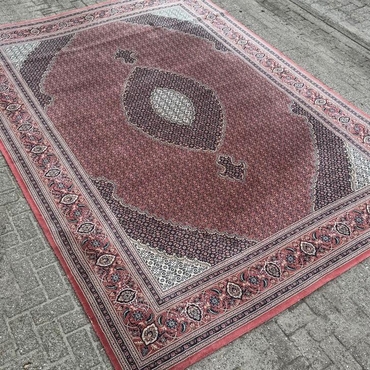 Vintage Perzisch Tapijt 250 x 350, Rode Kleuren, Vloerkleed, Antiek en Kunst, Antiek | Kleden en Textiel, Ophalen