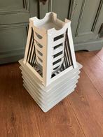 6 stuks stalen bedverhogers 22cm, Ophalen of Verzenden, Zo goed als nieuw