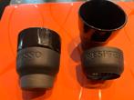 Zwarte Nespresso Touch Kopjes met Grip, Kunststof, Gebruikt, Ophalen of Verzenden, Vaatwasserbestendig