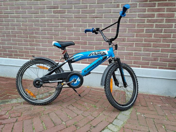 Crossfiets -kawasaki- Stoere fiets, Fietsen en Brommers, Fietsen | Crossfietsen en BMX, Gebruikt, 20 tot 24 inch, Staal, V-brakes