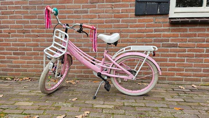Popal Roze Meisjes transport fiets 20 inch, Fietsen en Brommers, Fietsen | Meisjes, Gebruikt, 20 inch, Handrem, Ophalen of Verzenden