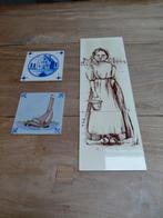 Oude Tegeltjes - 2 Losse & 1 Set, Antiek en Kunst, Antiek | Wandborden en Tegels, Ophalen of Verzenden