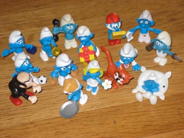 Smurfen AH hele set 15 stuks € 15,00, Verzamelen, Smurfen, Zo goed als nieuw, Poppetje, Figuurtje of Knuffel, Verschillende Smurfen