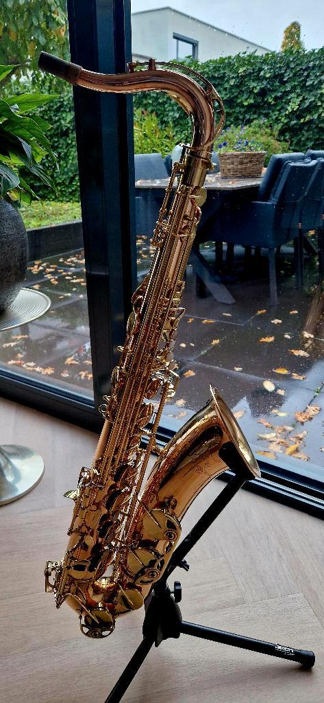 Yanagisawa 902 ongelakte bronzen Tenorsaxofoon, Muziek en Instrumenten, Blaasinstrumenten | Saxofoons, Zo goed als nieuw, Tenor
