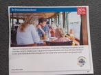 20% korting bij de pannenkoekenboot, Tickets en Kaartjes, Kortingen en Cadeaubonnen, Kortingsbon