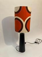 Unieke groovy retro lamp rood bruin roze, Hout, 50 tot 75 cm, Nieuw, Ophalen of Verzenden