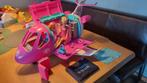 barbie vliegtuig incl. 2 barbies, Kinderen en Baby's, Speelgoed | Poppen, Ophalen, Zo goed als nieuw, Barbie