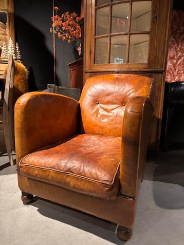 Vintage Schapenleren Art Deco Fauteuil OCL beschikbaar voor biedingen