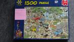 Jan van Haasteren, Safari, 1500 stukjes, missen er twee, Ophalen of Verzenden, 500 t/m 1500 stukjes, Gebruikt, Legpuzzel