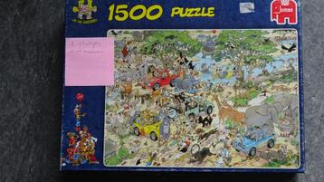 Jan van Haasteren, Safari, 1500 stukjes, missen er twee beschikbaar voor biedingen